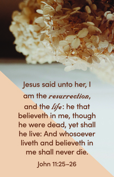 Paperback Funeral Bulletin: Jesus Said (Package of 100): John 11:25-26 (Kjv) Book