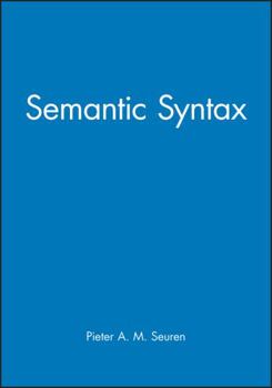 Paperback Semantic Syntax Book