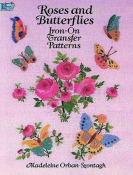 Paperback Roses and Butterflies Iron-On Transfer Patterns Book