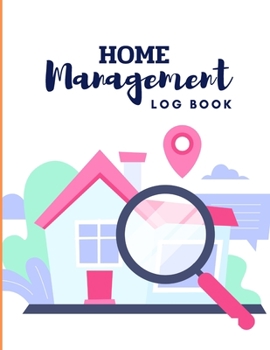 Paperback Home management Log book: This is the perfect planner for helping you to get organized while you're in the process of important contacts log, in Book