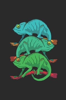 Funny Chameleons: Chameleons Notebook, Blank Lined (6" x 9" - 120 pages) ~ Animal Themed Notebook for Daily Journal, Diary, Gift