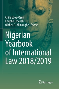 Paperback Nigerian Yearbook of International Law 2018/2019 Book