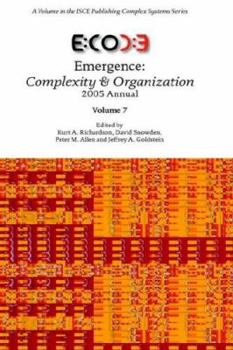 Hardcover Emergence: Complexity & Organization 2005 Annual Book