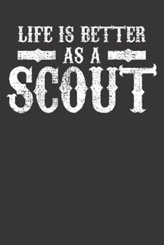 Notebook: Scout Scouting Camp Camper Team Leader Summer Adventure Dot Grid 6x9 120 Pages