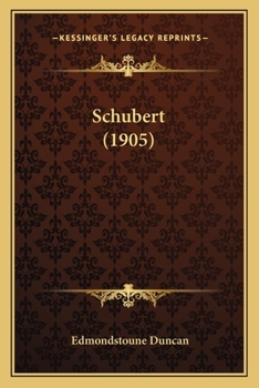 Paperback Schubert (1905) Book