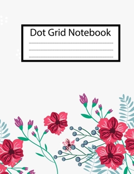 Paperback Dot Grid Notebook: 100 Dot Grid pages Notebook - (8.5 x 11 inches) Dotted Notebook Book