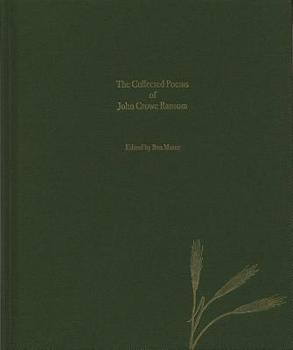 Hardcover The Collected Poems of John Crowe Ransom Book