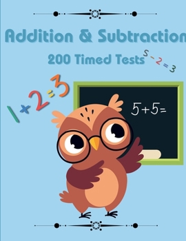 Paperback Addition & Subtraction Timed Tests: Basic Math Book