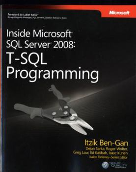 Paperback Inside Microsoft(r) SQL Server(r) 2008: T-SQL Programming: T-SQL Programming Book