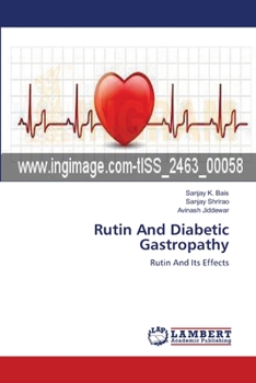 Paperback Rutin And Diabetic Gastropathy Book