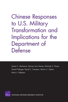 Paperback Chinese Responses to Us Military Transformation & Implicat Book