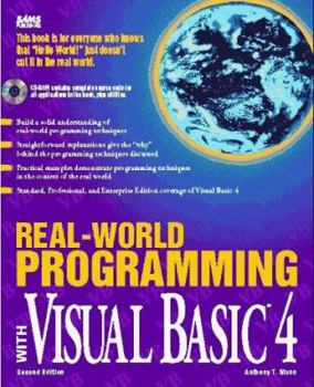 Paperback Real-World Programming with Visual Basic 4: With CDROM Book