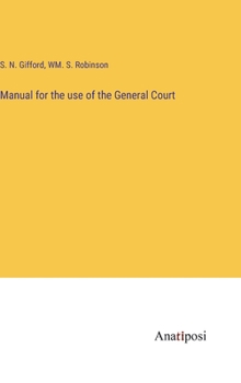 Hardcover Manual for the use of the General Court Book