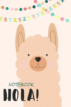 HOLA Notebook: "Party Lama A5 I 120 Pages I RULED I Diary I Notebook I Food tutorials I Diet Notebook I Recipe Book I Colorful Gift I Colorful Gift "