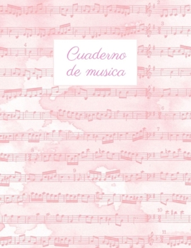 Cuaderno de musica: Cuaderno de Música con 8 Pentagramas Por Página, Muy Fácil Para Escribir Notas | Libreta Notación Musical | Tamaño A4 | 120 ... y práctica individual