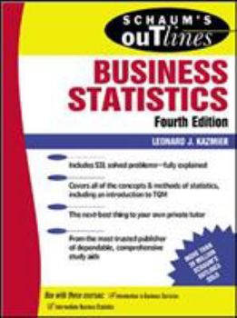 Paperback Schaum's Outline of Business Statistics Book