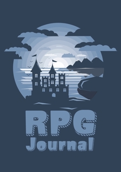 Paperback RPG Journal: College Ruled Role Playing Gamer Paper: Castle Silhouette Book