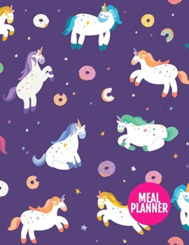 Meal Planner: Pretty 52 Weeks Pages for Tracking and Planning your Meals, Grocery Shopping List, Food Planner Prep Book | Large 8.5 x 11 Inch | 110 Pages  - Cover Design BR 000239