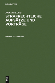 Hardcover 1875 bis 1891 [German] Book