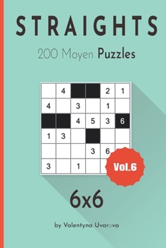 Paperback Straights: 200 Moyen Puzzles 6х6 vol. 6 [French] Book