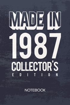 BULLET DOTTED JOURNAL: 32 years old Notebook Dotted Grid a5 6x9 120 Pages - 32th Birthday Planner Born in 1987 Diary Limited Edition - Birthday Guest Kids Gift Idea for Men and Women