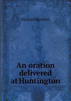 Paperback An oration delivered at Huntington Book