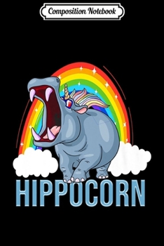 Composition Notebook: Funny Unicorn Hippo Hippocorn Out of Space Cool Premium Journal/Notebook Blank Lined Ruled 6x9 100 Pages