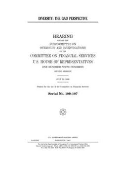 Paperback Diversity: the GAO perspective Book