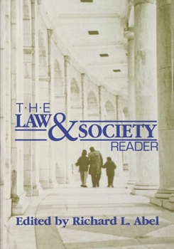Hardcover The Law and Society Reader Book