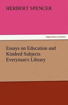 Paperback Essays on Education and Kindred Subjects Everyman's Library Book