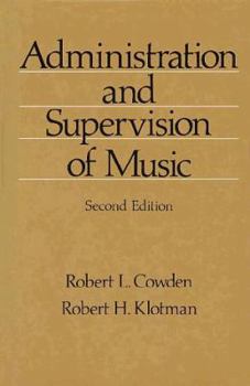 Hardcover Administration and Supervision of Music Book