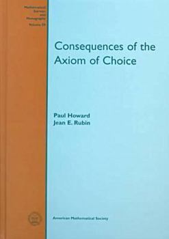 Hardcover Consequences of the Axiom of Choice Book