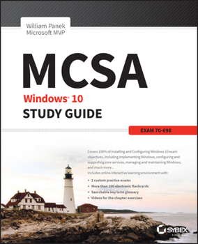 Paperback MCSA Windows 10 Study Guide: Exam 70-698 Book