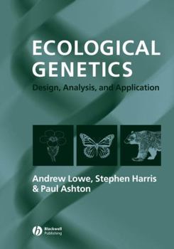 Paperback Ecological Genetics: Design, Analysis, and Application Book