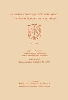 Paperback Entwicklung Und Ausnutzung Neuerer Mathematischer Maschinen / Rechenautomaten Im Dienste Der Technik [German] Book