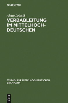 Hardcover Verbableitung im Mittelhochdeutschen [German] Book