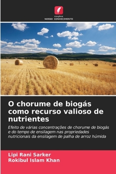 Paperback O chorume de biogás como recurso valioso de nutrientes [Portuguese] Book