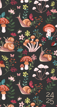 Calendar Mushrooms 2024 3.5 X 6.5 2-Year Pocket Planner Book