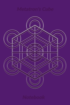 Metatron's Cube Notebook: Bound college ruled blank book with Metatron's Cube matte cover