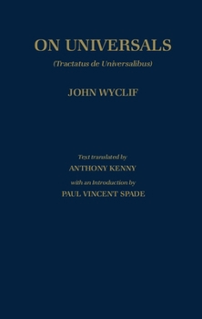 Hardcover de Universalibus: Volume 2: On Universals (English Translation) Book
