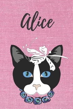 Personalisiertes Notizbuch - Katze Alice: DIN A5, 120 blanko Seiten (German Edition)