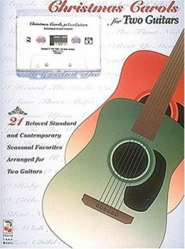 Paperback Christmas Carols For Two Guitars - Book/cassette Pack Book