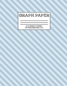 Paperback Graph Paper: Notebook Cute Stripe Pattern Cover Graphing Paper Composition Book