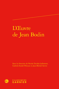 Hardcover L'Oeuvre de Jean Bodin [French] Book