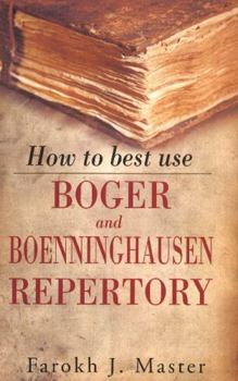 Paperback How to Best Use Boger & Boenninghausen Repertory Book