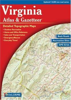 Paperback Virginia Atlas & Gazetteer Book
