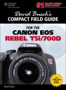 Spiral-bound David Busch's Compact Field Guide for the Canon EOS Rebel T5i/700d Book