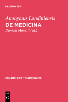 Hardcover De medicina [Greek, Ancient (To 1453)] Book