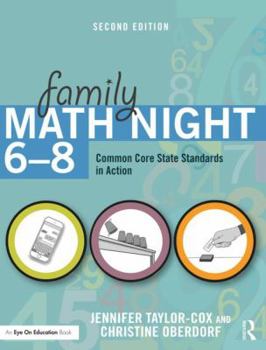 Paperback Family Math Night 6-8: Common Core State Standards in Action Book