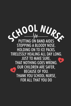 School Nurse: School Nurse Daily Planner, To Do List Notebook, Patient Care Journal, Nurses Schedule Book